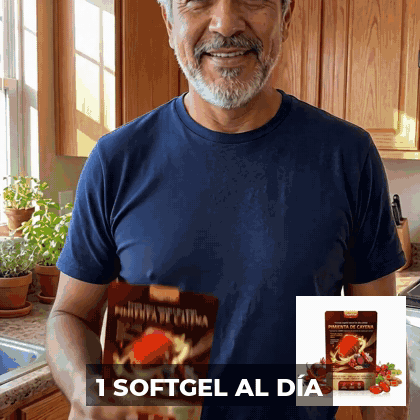 Una cápsula. Un vaso de agua. Listo.